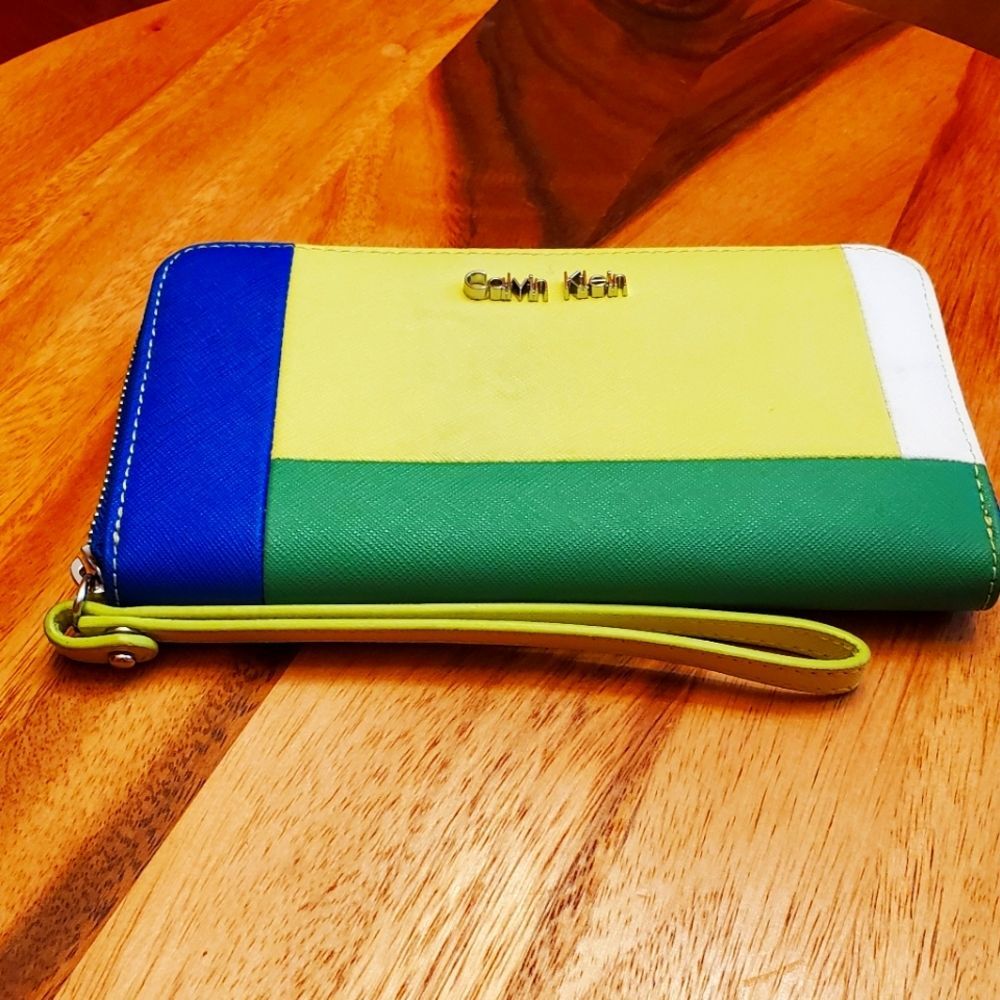 Calvin Klein Leather Wristlet